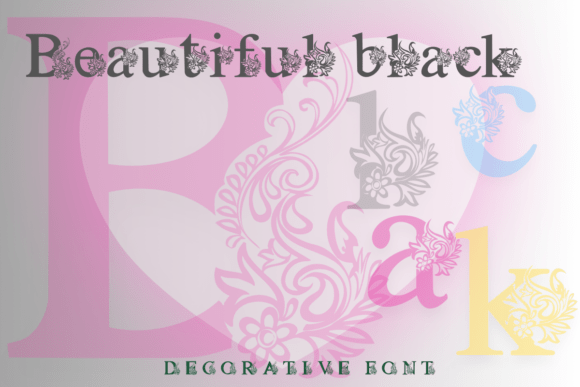 Beautiful Black: A Masterpiece of Elegance in Typography
