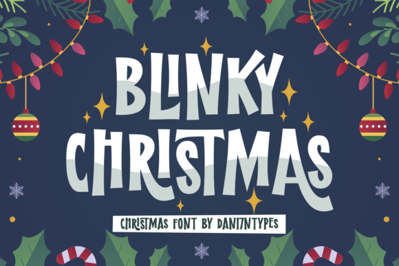 Blinky Christmas: A Festive Font for Holiday Designs