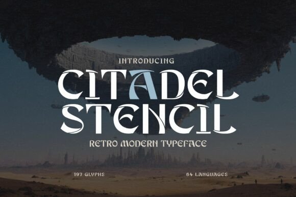 Citadel Stencil: Where Retro Meets Futuristic Design