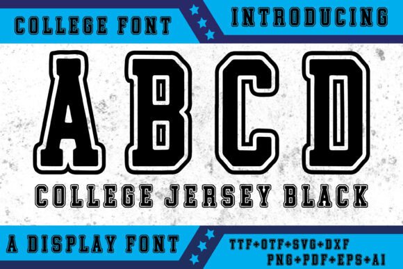 College Jersey Black: A Bold Statement in Typography