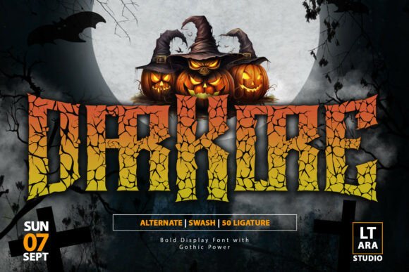 Darkore: A Bold Display Font for the Fearless