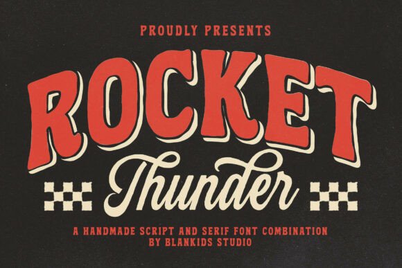 Exploring the Versatility of Rocket Thunder: A Handmade Duo Font for Professional Branding