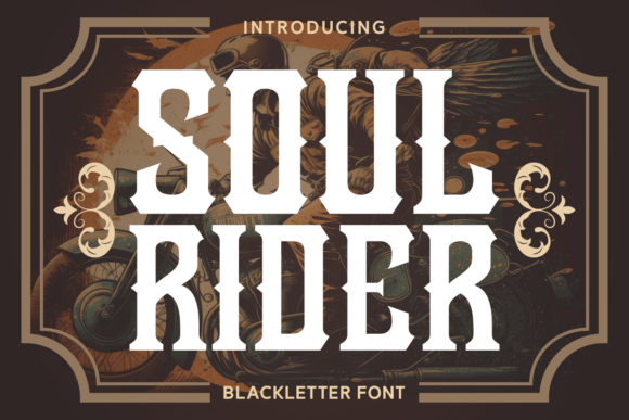Soul Rider: The Bold Font of Rebellion and Style
