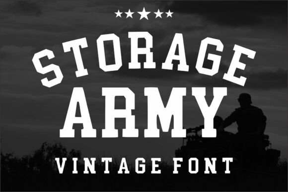 Storage Army: A Bold Typographic Statement for Modern Design