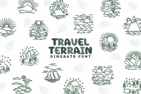 Travel Terrain: A Nature-Themed Font for Outdoor Branding and Creative Projects