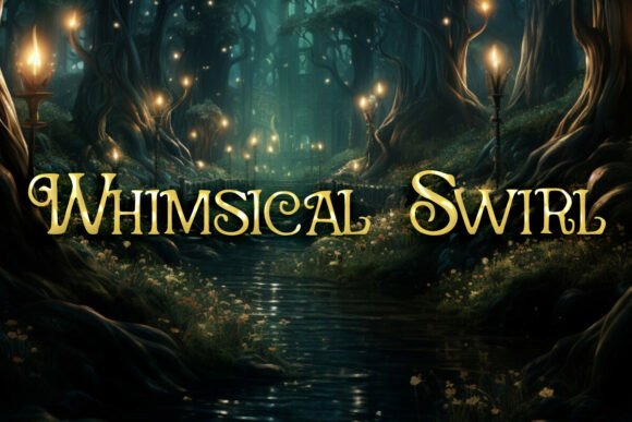 Whimsical Swirl: A Magical Display Font