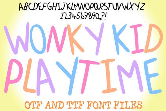 Wonky Kid Playtime – A Handwritten Touch for Creative Projects